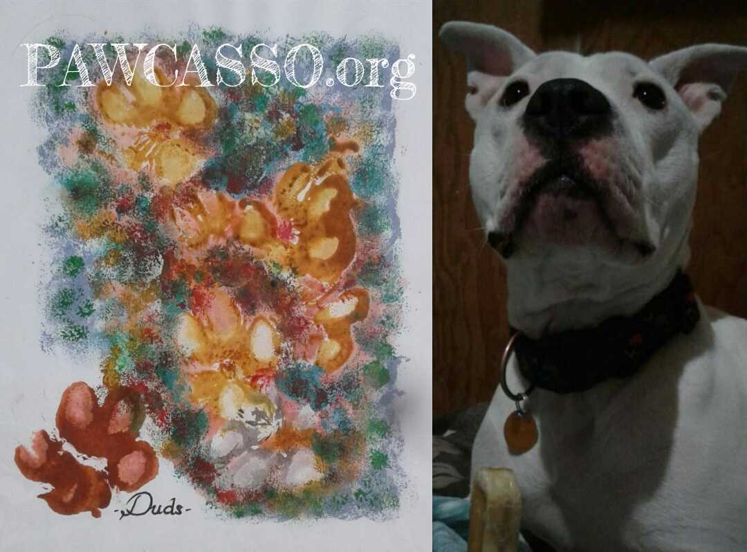 The Original PAWCASSO Dog Paw Print Dog Art Painting Gallery